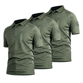 Men’s Quick-Dry Outdoor Polo Shirt – 3-Pack