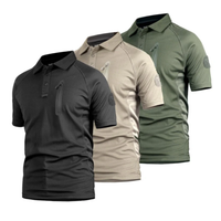 Men’s Quick-Dry Outdoor Polo Shirt – 3-Pack