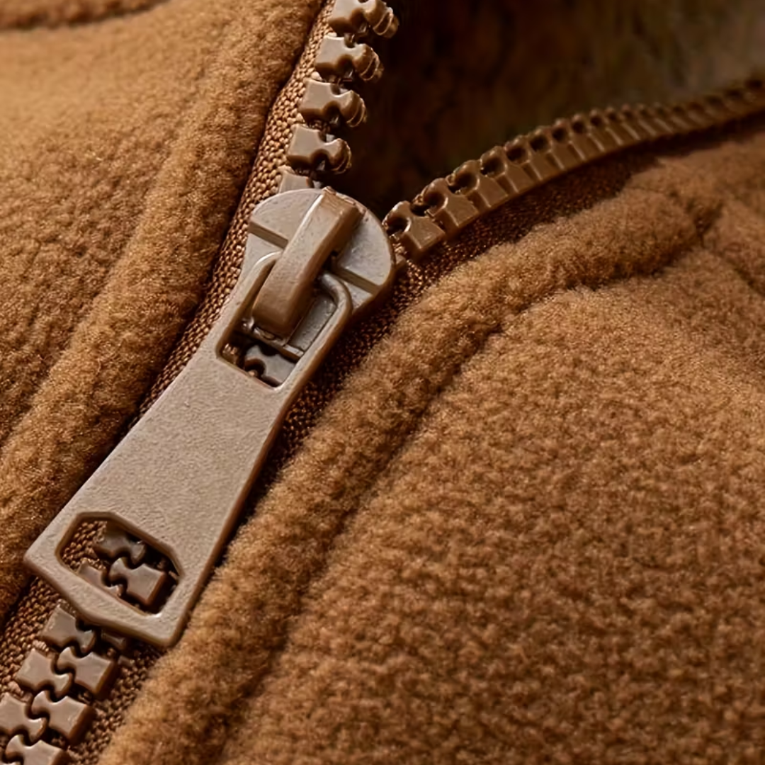 Men’s Sherpa-Lined Hoodie Jacket – Fleece – Hooded