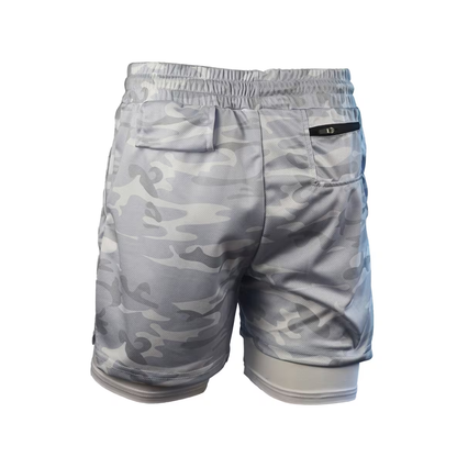 Men’s Sports Shorts – Double-Layer – USA Flag Design