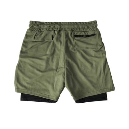 Men’s Sports Shorts – Double-Layer – USA Flag Design