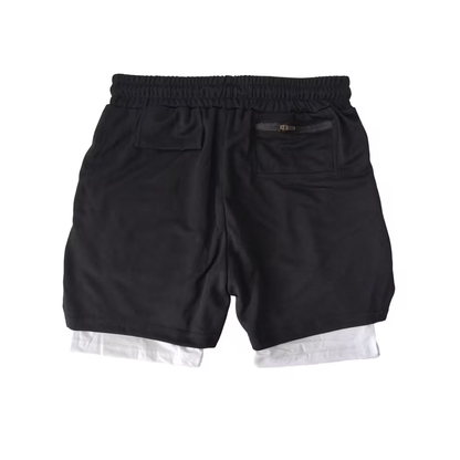 Men’s Sports Shorts – Double-Layer – USA Flag Design