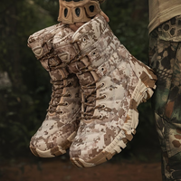 Men’s Tactical Combat Boots – Lace-Up Support – All-Season