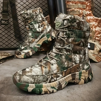 Men’s Tactical Combat Boots – Lace-Up Support – All-Season