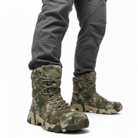 Men’s Tactical Combat Boots – Lace-Up Support – All-Season