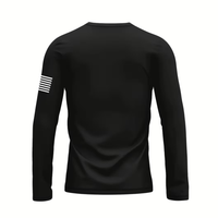 Men’s USA Print Long Sleeve T-Shirt – Crew Neck