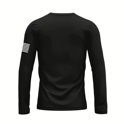 Men’s USA Print Long Sleeve T-Shirt – Crew Neck