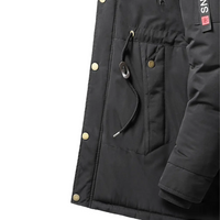 Men’s Winter Parka Jacket – Faux Fur Hood – Warm & Comfortable