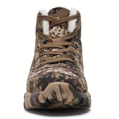 Men’s Winter Snow Boots – Warm Lined – Non-Slip Hiking Grip