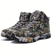 Men’s Winter Snow Boots – Warm Lined – Non-Slip Hiking Grip