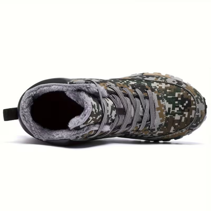 Men’s Winter Snow Boots – Warm Lined – Non-Slip Hiking Grip
