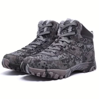 Men’s Winter Snow Boots – Warm Lined – Non-Slip Hiking Grip