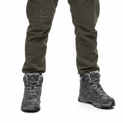 Men’s Winter Snow Boots – Warm Lined – Non-Slip Hiking Grip