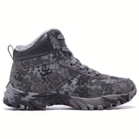 Men’s Winter Snow Boots – Warm Lined – Non-Slip Hiking Grip