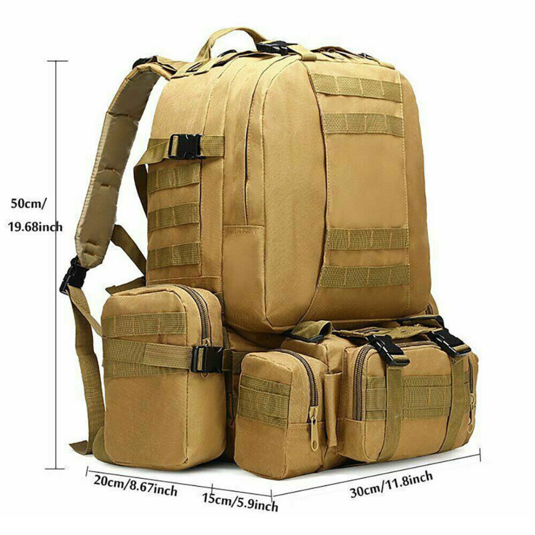Military Tactical Backpack – Modular – Water-Resistant