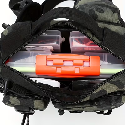 Multi-Functional Outdoor Fishing Sling Bag – Tactical Storage – Adjustable Strap