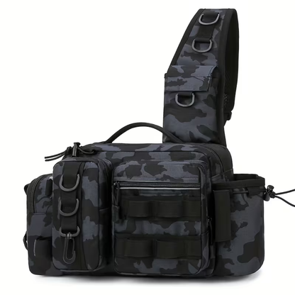 Multi-Functional Outdoor Fishing Sling Bag – Tactical Storage – Adjustable Strap