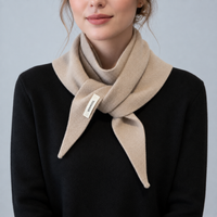 Triangle Scarf for Women - Soft Wool Knit - Neck or Head Scarf