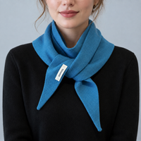 Triangle Scarf for Women - Soft Wool Knit - Neck or Head Scarf