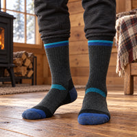 Wool Socks - Thick Thermal Hiking and Ski Socks - Cushioned Heel and Toe