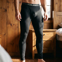 Men's Thermal Long Johns - Double Layer Base Layer Leggings - With Pouch