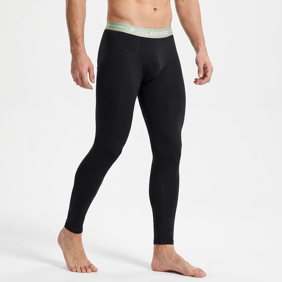 Men's Thermal Long Johns - Double Layer Base Layer Leggings - With Pouch