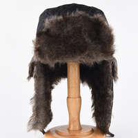 Trapper Hat - Faux Fur Lined Aviator Hat - Water-Resistant Ear Flaps