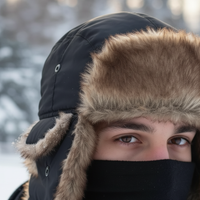 Trapper Hat - Faux Fur Lined Aviator Hat - Water-Resistant Ear Flaps