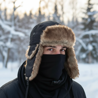 Trapper Hat - Faux Fur Lined Aviator Hat - Water-Resistant Ear Flaps