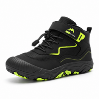Kids Hiking Boots - Waterproof Mid Ankle Boots - Easy Hook-and-Loop