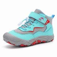 Kids Hiking Boots - Waterproof Mid Ankle Boots - Easy Hook-and-Loop