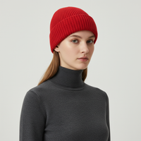 Beanie Hat - Ribbed Knit Fisherman Beanie - Unisex Winter Cuffed Cap