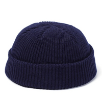Beanie Hat - Ribbed Knit Fisherman Beanie - Unisex Winter Cuffed Cap