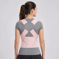 Posture Corrector - Full Back Brace with Lumbar Panel - Adjustable Fit