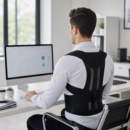 Posture Corrector - Adjustable Upper Back Brace - Breathable