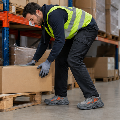 Lightweight Safety Sneakers - Puncture-Proof Work Shoes - Impact-Resistant Toe