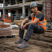 Lightweight Safety Sneakers - Puncture-Proof Work Shoes - Impact-Resistant Toe
