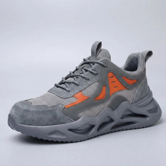 Lightweight Safety Sneakers - Puncture-Proof Work Shoes - Impact-Resistant Toe