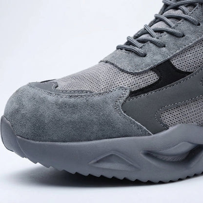 Lightweight Safety Sneakers - Puncture-Proof Work Shoes - Impact-Resistant Toe