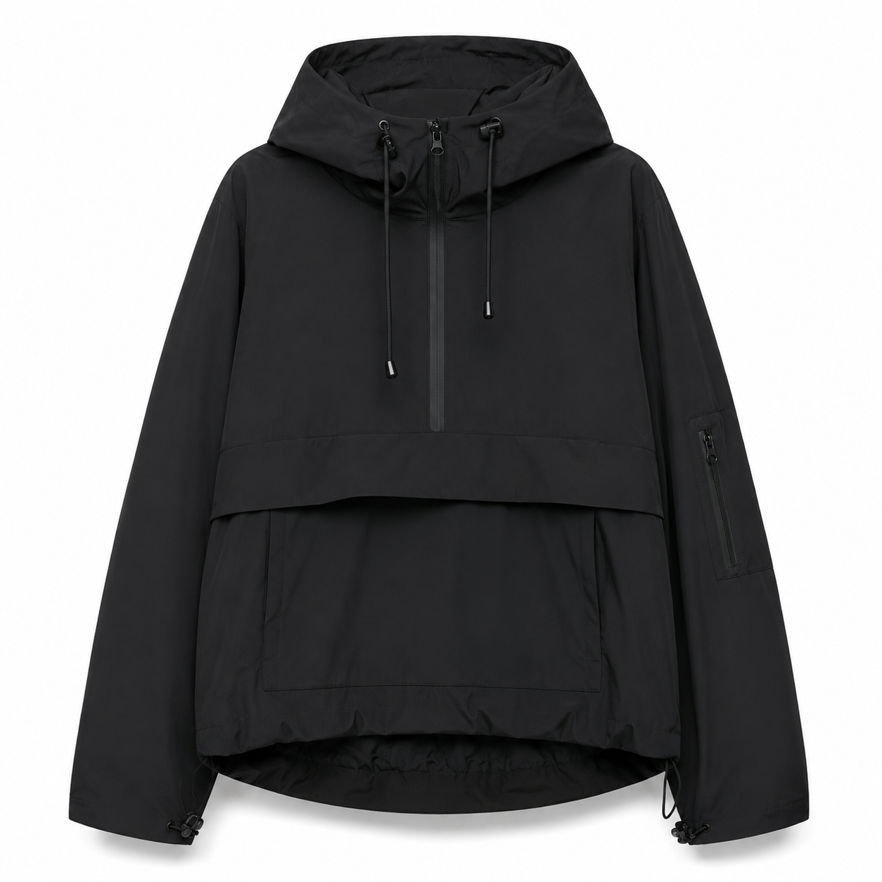 Waterproof Rain Jacket Unisex - Hooded Anorak Parka - Windproof