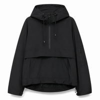 Waterproof Rain Jacket Unisex - Hooded Anorak Parka - Windproof