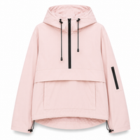 Waterproof Rain Jacket Unisex - Hooded Anorak Parka - Windproof