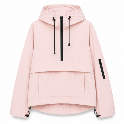 Waterproof Rain Jacket Unisex - Hooded Anorak Parka - Windproof
