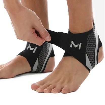 Ankle Brace - Adjustable Compression Ankle Support - Open Heel