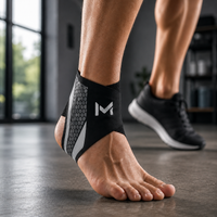 Ankle Brace - Adjustable Compression Ankle Support - Open Heel