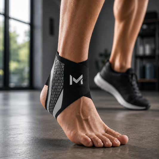 Ankle Brace - Adjustable Compression Ankle Support - Open Heel