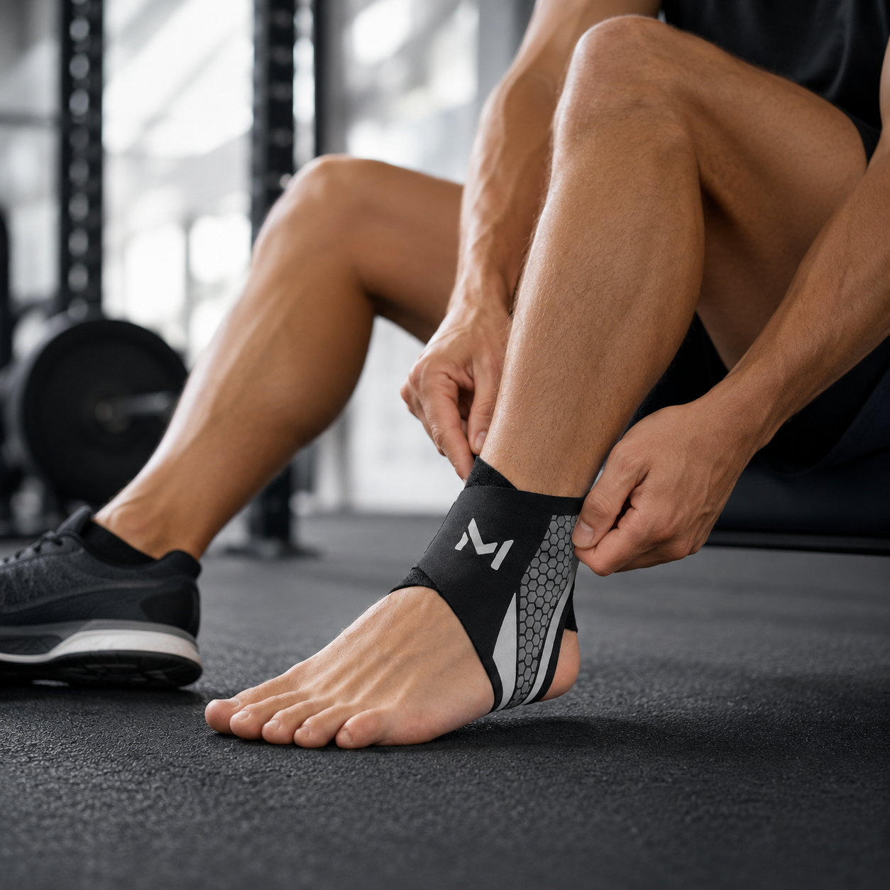 Ankle Brace - Adjustable Compression Ankle Support - Open Heel