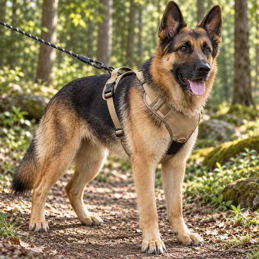 No Pull Dog Harness - Front & Back Clip - Reflective & Adjustable