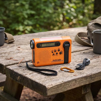 Emergency Radio - Hand Crank Solar Radio with Flashlight - AM FM SW