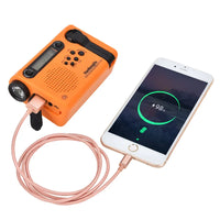 Emergency Radio - Hand Crank Solar Radio with Flashlight - AM FM SW